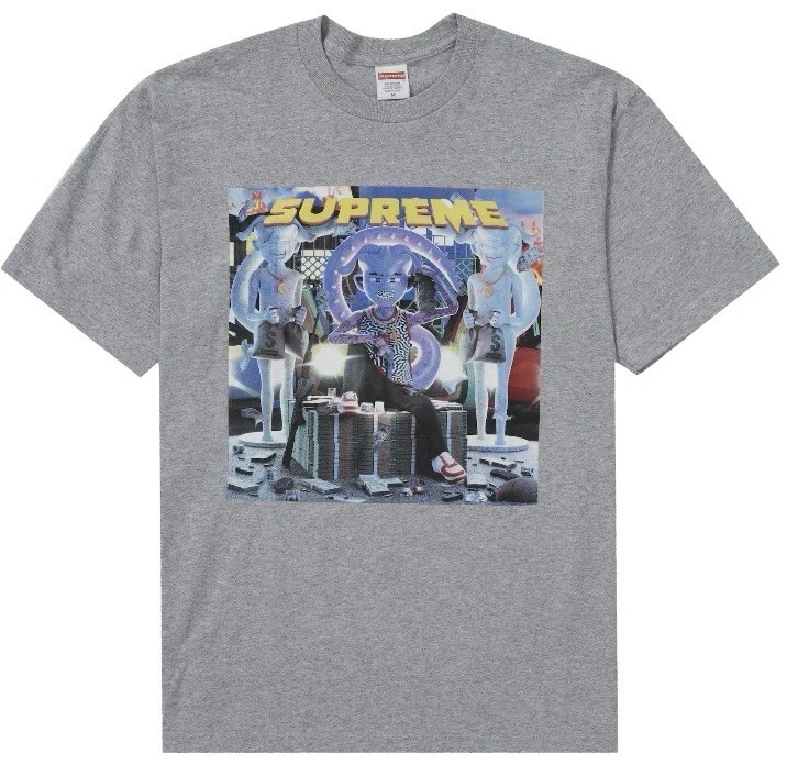 DS Supreme Richest Tee Heather gris taille M scellé dans un sac autocollants bogo rouges