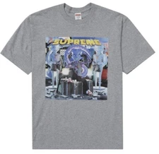 DS Supreme Richest Tee Heather Grey Size M Sealed In Bag Red Bogo Stickers