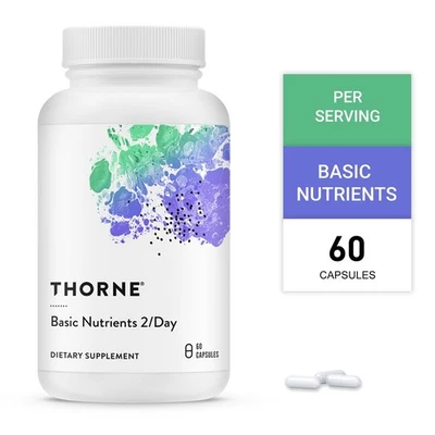 MARKENLOS Thorne Basic Nutrients 2/Day - Vitamins, Supports Cellular Energy Production DE.