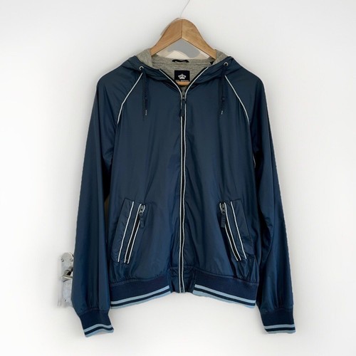 Y2K Soul Brother windbreaker Jacket Size S in Blue Retro - Picture 1 of 9