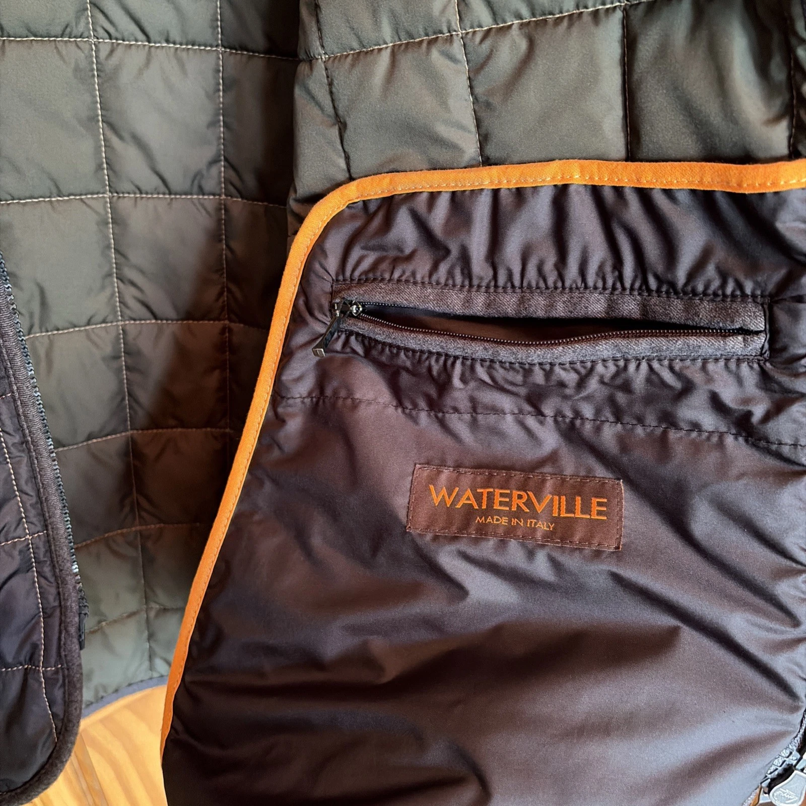 NWOT Men’s Waterville Italy Golf Quilted Vest - Size 52 European Sizing - product detail image 4
