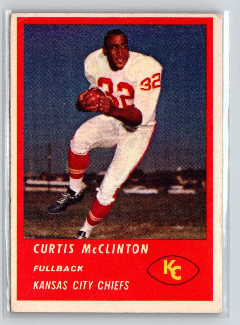 Curtis McClinton #45 Football Cards 1963 Fleer trading card — raw and PSA graded price guide