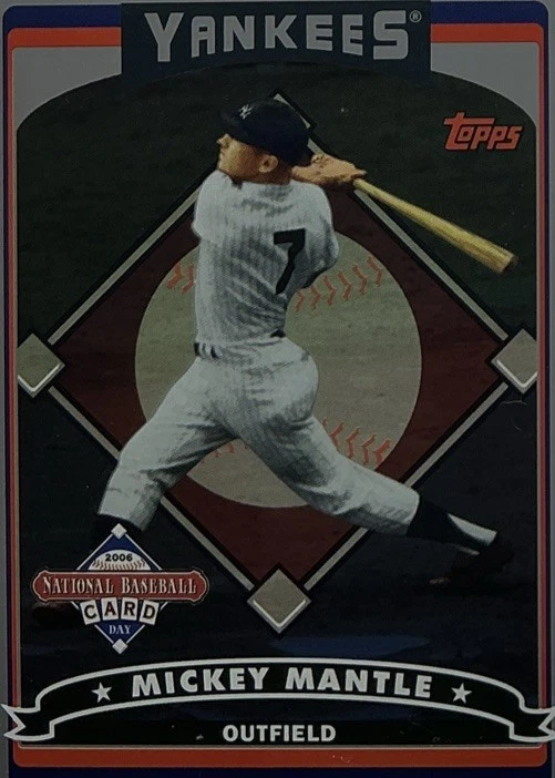 Mickey Mantle PSA 10 -2006 Topps National Baseball Card Day -Yankees, 3 MVP, HOF - Image 4 of 4