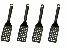 Norpro 4 PACK My Favorite Beveled Heat Resistant Nylon Turner Spatula w/ Holes