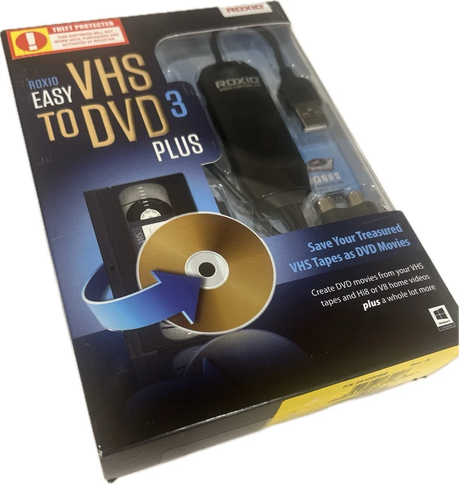 ROXIO Easy VHS to DVD 3 Video Capture Plus USB Transfer VHS Hi8 Video8 To DVD - Image 2 of 4