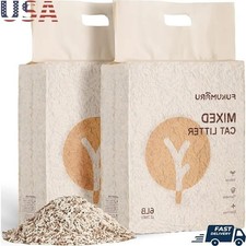 Tofu Cat Litter Clumping Dust Free Flushable Natural Unscented 12 Lb Lightweight