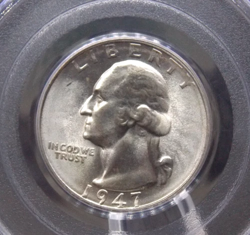 1947 "S" Washington SILVER Quarter 25c PCGS MS66 #891 Gem BU Unc ECC&C, Inc.