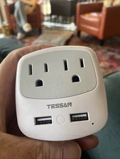 FREE SHIPPING TESSAN  TS-WM02-UK  Travel Plug Adapter Type C Outlet Charger