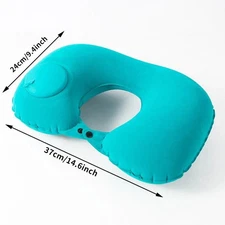 Inflatable Neck Pillow – Portable, Self-fill for Travel, Camping, Business