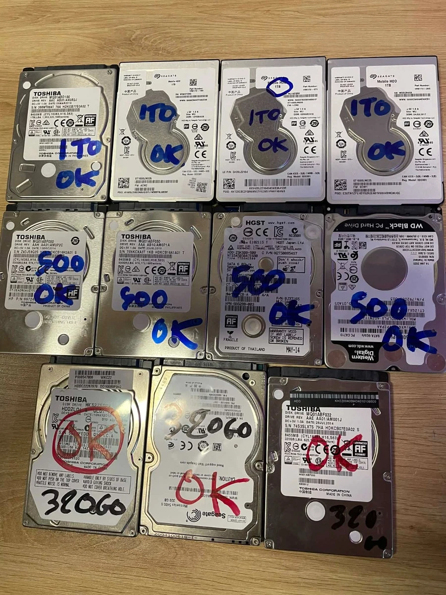 Lots De 6 Disques Dure Western Digital ou hitachi 250 go