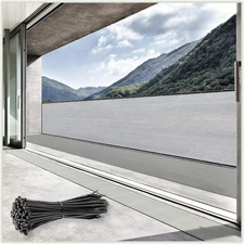 ColourTree 6x12' Grey Fence Privacy Screen, Commercial Grade 170 GSM, Durable