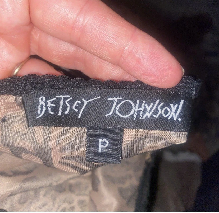 VTG Betsy Johnson Flocked Skirt S Velvet Burnout Whimsigoth Fairy Grunge Y2k 90s - Image 4 of 4