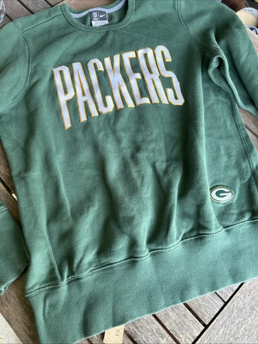 Nike Green Bay Packers Sweatshirt Mens Extra Large Logo NFL Vintage Team Apparel