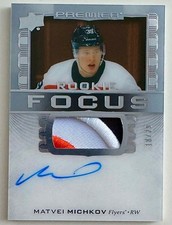 2024/25 Premier Focus Auto Patch Rookies Gold #PFR-MI Matvei MICHKOV /25