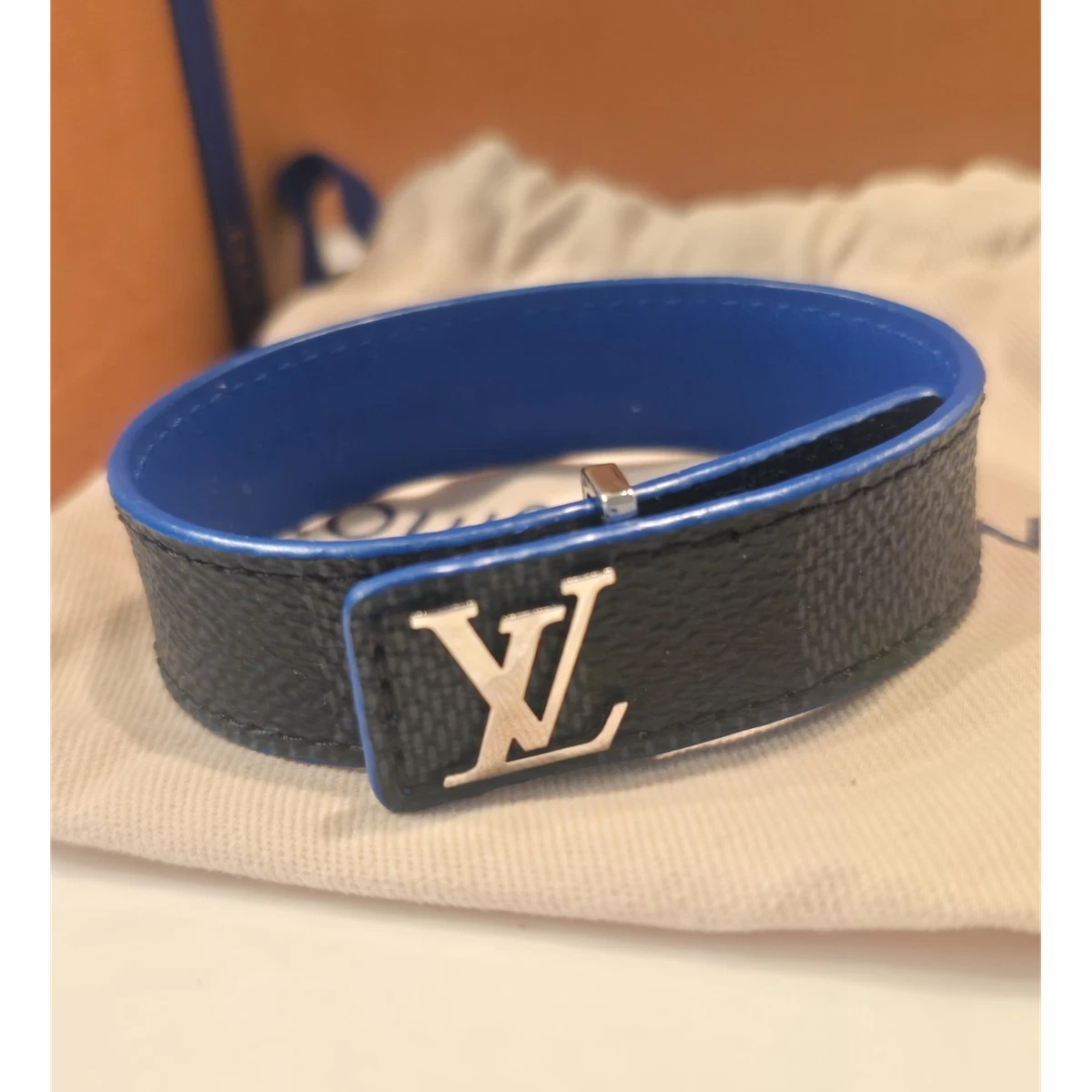 Louis Vuitton Leather Blue Fashion Bracelets for sale | eBay