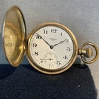 Antique 10ct Gold Plate Waltham Pocket Watch