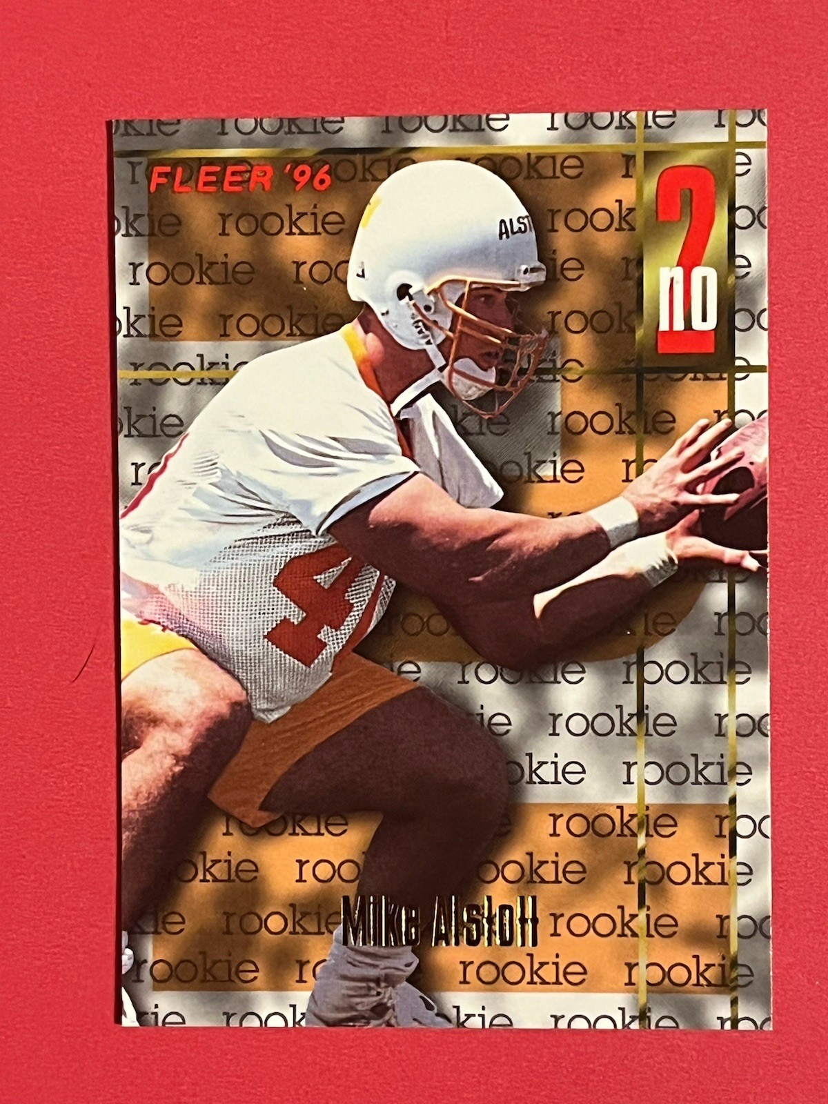 1996 Fleer #142 Mike Alstott RC - Tampa Bay Buccaneers