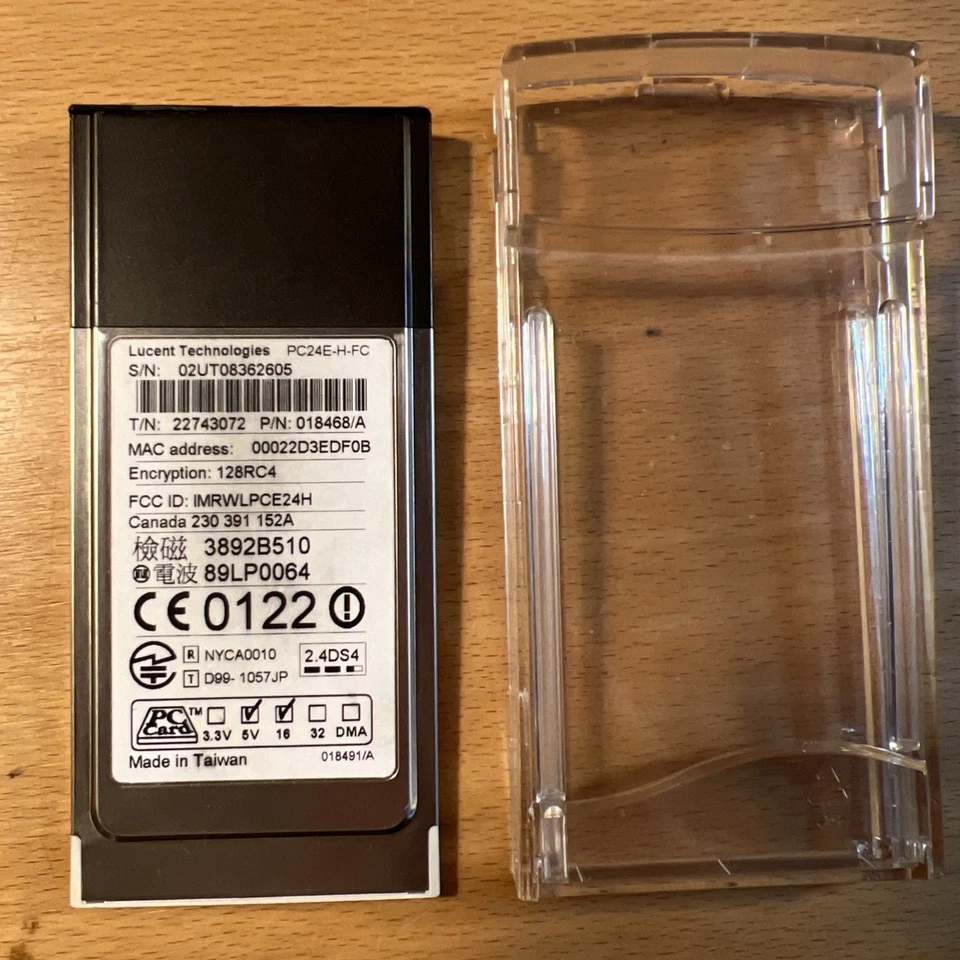 Orinoco 8410-WD 802.11b Classic Gold PCMCIA WiFi PC Card Adapter (018468/A) - Bild 3 von 3