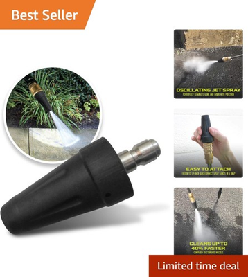 #ad High Performance Turbo Head Nozzle for 1 4 Inch Pressure Washers Fast Cleaning $32.99