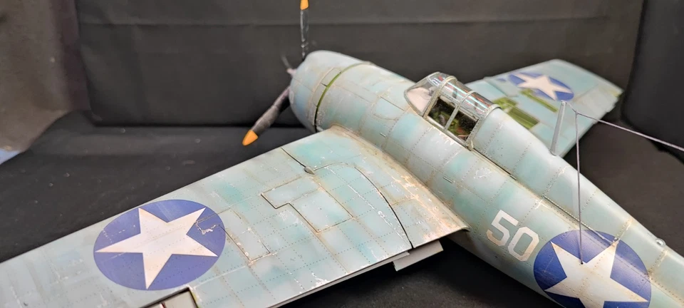 *Construido* 1/32F4f-4 Wildcat Segunda Guerra Mundial Pacific Theater Fighter As Captain Joe Foss Foto 3 de 4