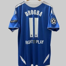 Didier Drogba #11 Chelsea FC 2011/012 Champions League Final Retro Jersey