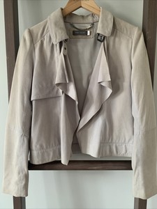 light grey suede jacket