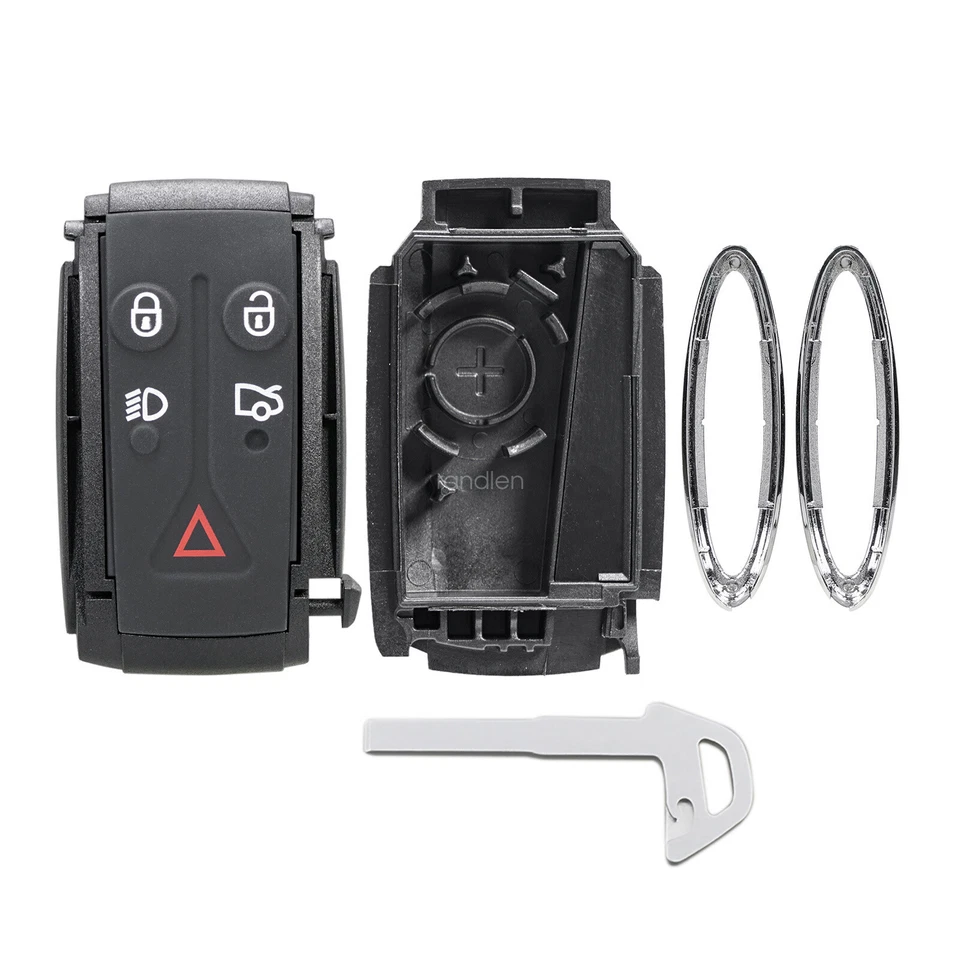 2X Para 2009 2010 2011 2012 Jaguar XF XK XKR Mando a Distancia Llavero Carcasa Estuche 5 Botones Foto 3 de 4