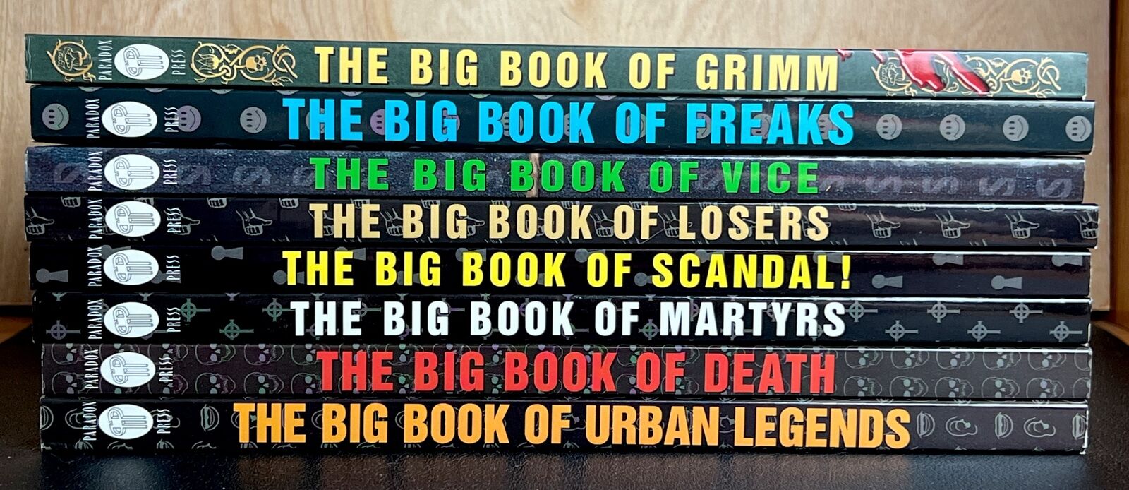 LOT 8 The Big Book Of (Factoid Books) Comic Books ~ Grimm, Freaks, Death, Losers
