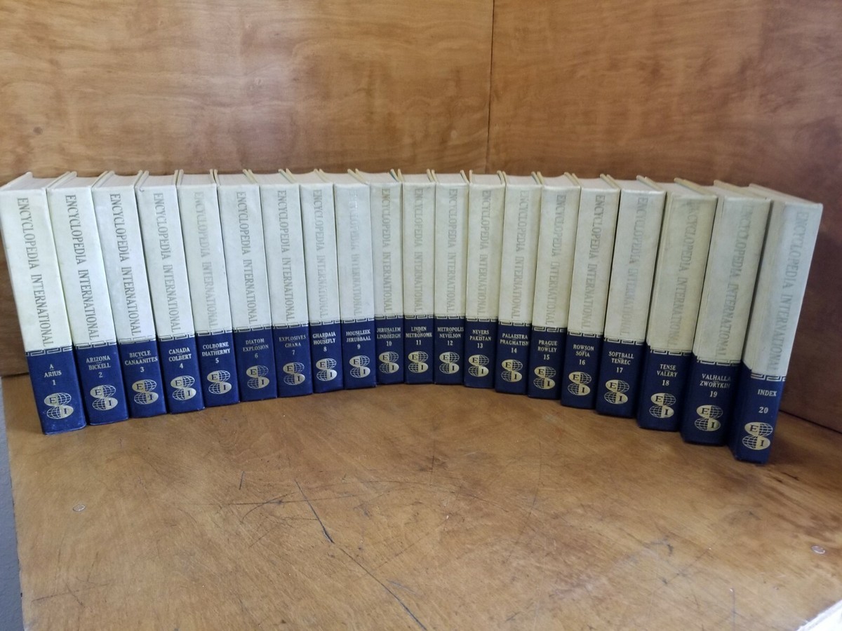 1969 Encyclopedia International EI By Grolier 20 Piece Set 1969 Encyclopedia International EI By Grolier 20 Piece Set
