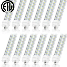 120W T8 LED Tube Light Bulb D-Shape Single Pin FA8 8 Foot LED Shop Light 6500K