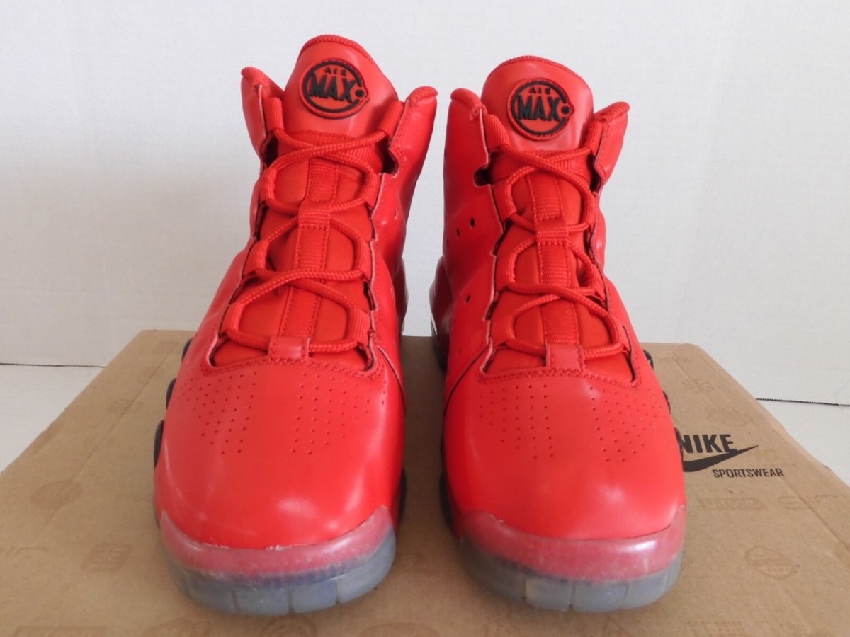 NIKE AIR MAX BARKLEY (GS) UNIVERSITY RED-BLACK SZ 6Y-WOMENS