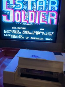 Star Soldier (NES, 1988) CARTRIDGE +Dustcover Tested CLEAN Working Nintendo