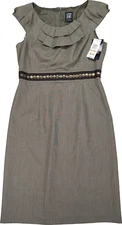 NEW Jax Women’s Brown Sleeveless Sheath Dress - 12