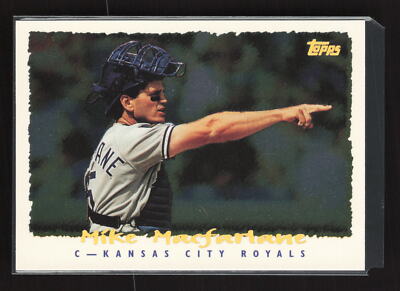 1995 Topps CyberStats (Spectralight) #159 Mike Macfarlane Kansas City Royals
