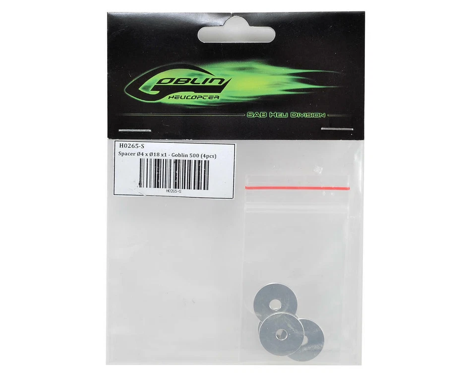 SAB Goblin 4x18x1mm Spacer (4) [SABH0265-S] - Image 2 of 2