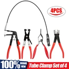4Pcs Hose Clamp Pliers,Remover Kit with Long Reach Wire Spring Hose Clamp Pliers