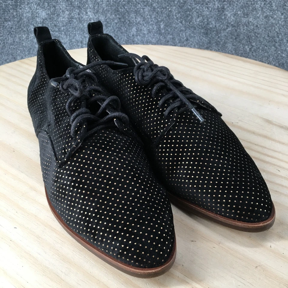 Zapatos Ellen Degeneres ED para mujer 11M Kerrin lunares Oxford negros punta puntiaguda Foto 3 de 4