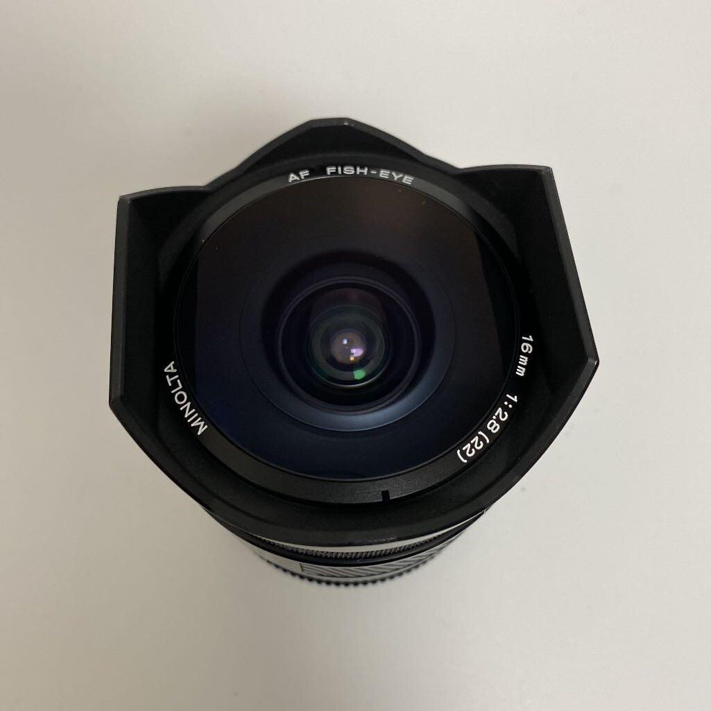 MINOLTA AF FISH EYE 16mm F2.8 Wide Angle 180 degrees Camera