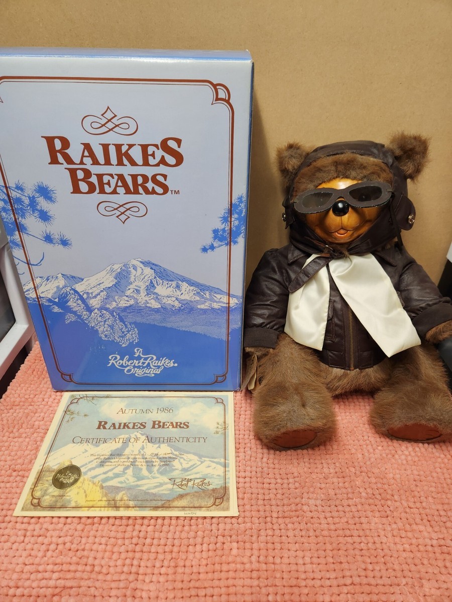 レア ロバートレイクス ROBERT RAIKES Lindy テディベア 限定 VTG 1986 Raikes Bears 
