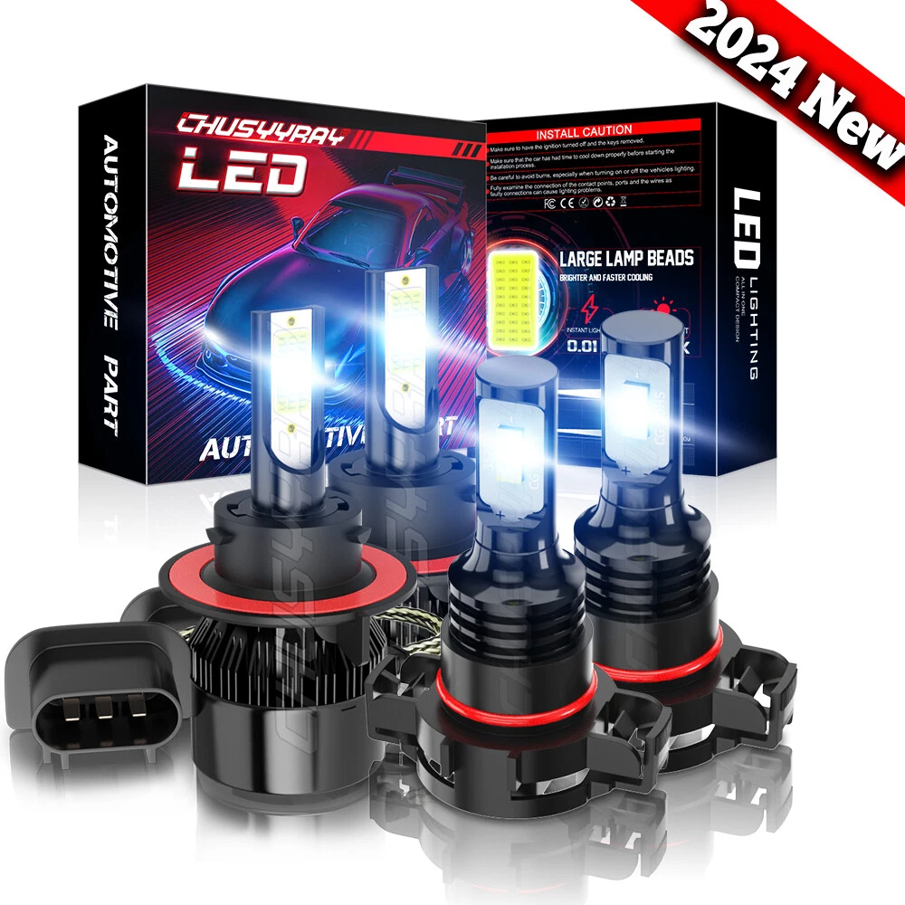 For Ford Expedition Sport Utility 4-Door 5.4L 2007-2014 LED Headlight Fog Bulbs