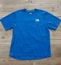 The North Face Mens Active Fit T Shirt Size XL Blue Athletic Short Sleeve