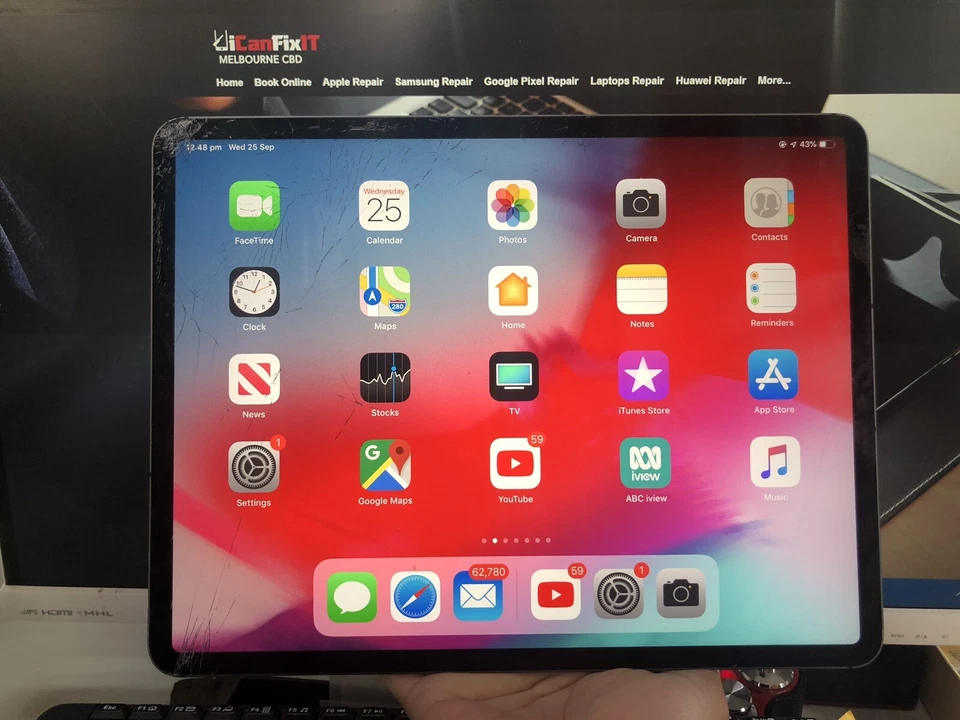 iPad Pro 12.9” 3rd Screen Repair Glass Replacement - LCD Must Work - Fix Mail-in - Image 2 of 4