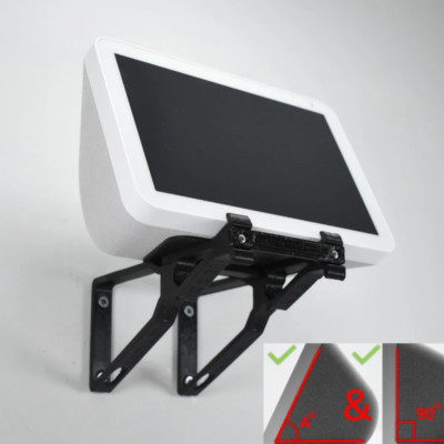 Echo Show 8 Wall Mount Wall Bracket Adjustable Tilt Multi Function - Upright & A