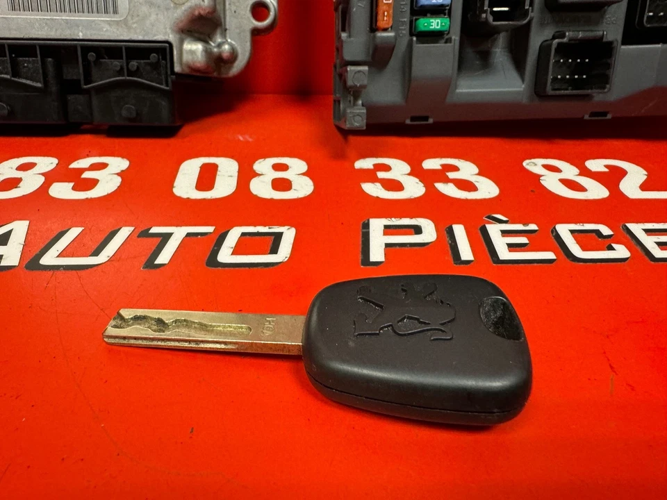PEUGEOT 207 1.4 HDI KIT DEMARRAGE CALCULATEUR 0281017388 9666986880 - Photo 3/4