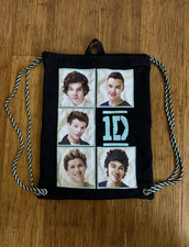 One Direction 1D Drawstring Backpack Bag   2014   Official Licensed Merch