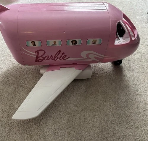 Mattel BARBIE Pink Passport Glamour Vacation Jet Airplane Plane (DMR53)