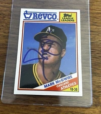 1988 Topps Revco League Leaders #17 Mark McGwire Signed IP Auto Card