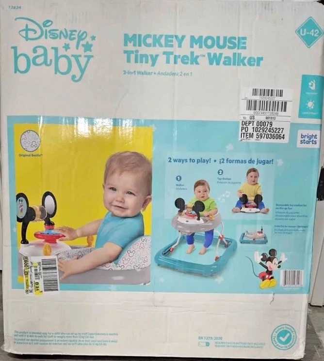 Disney Baby Mickey Mouse Bestie 2-in-1 Baby Activity Walker
Opens in a new window or tab