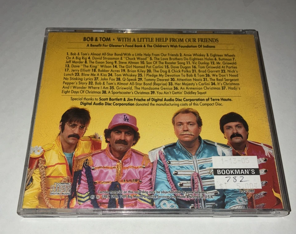 Bob & Tom - With A Little Help From Our Friends - A Comedy CD From 1989, Q95 - Imagem 2 de 4