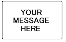 New Personalized Aluminum Metal Sign Customized With Custom Text 8" x 12" Size